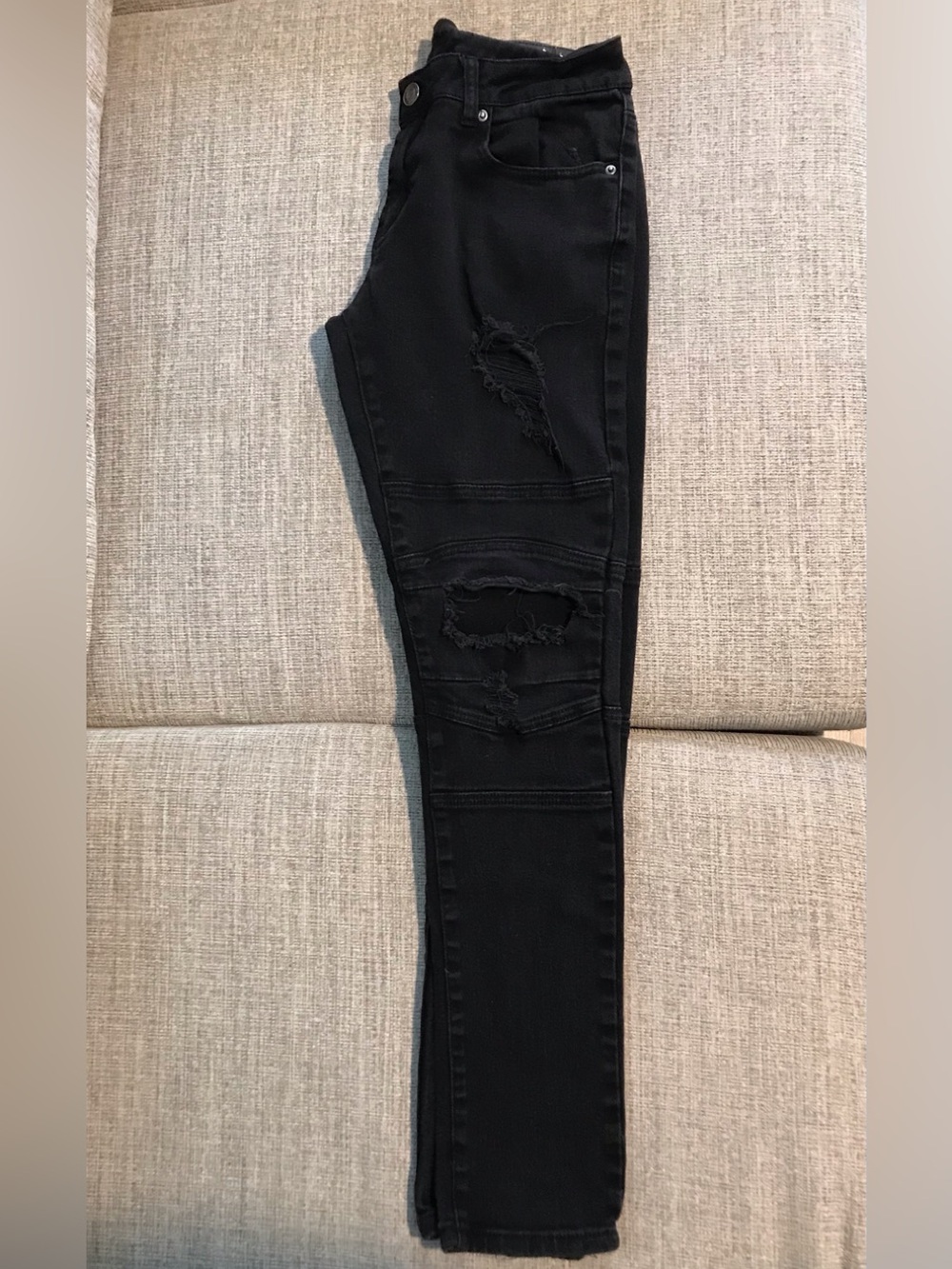 Rue21 Black Distressed Skinny Jeans